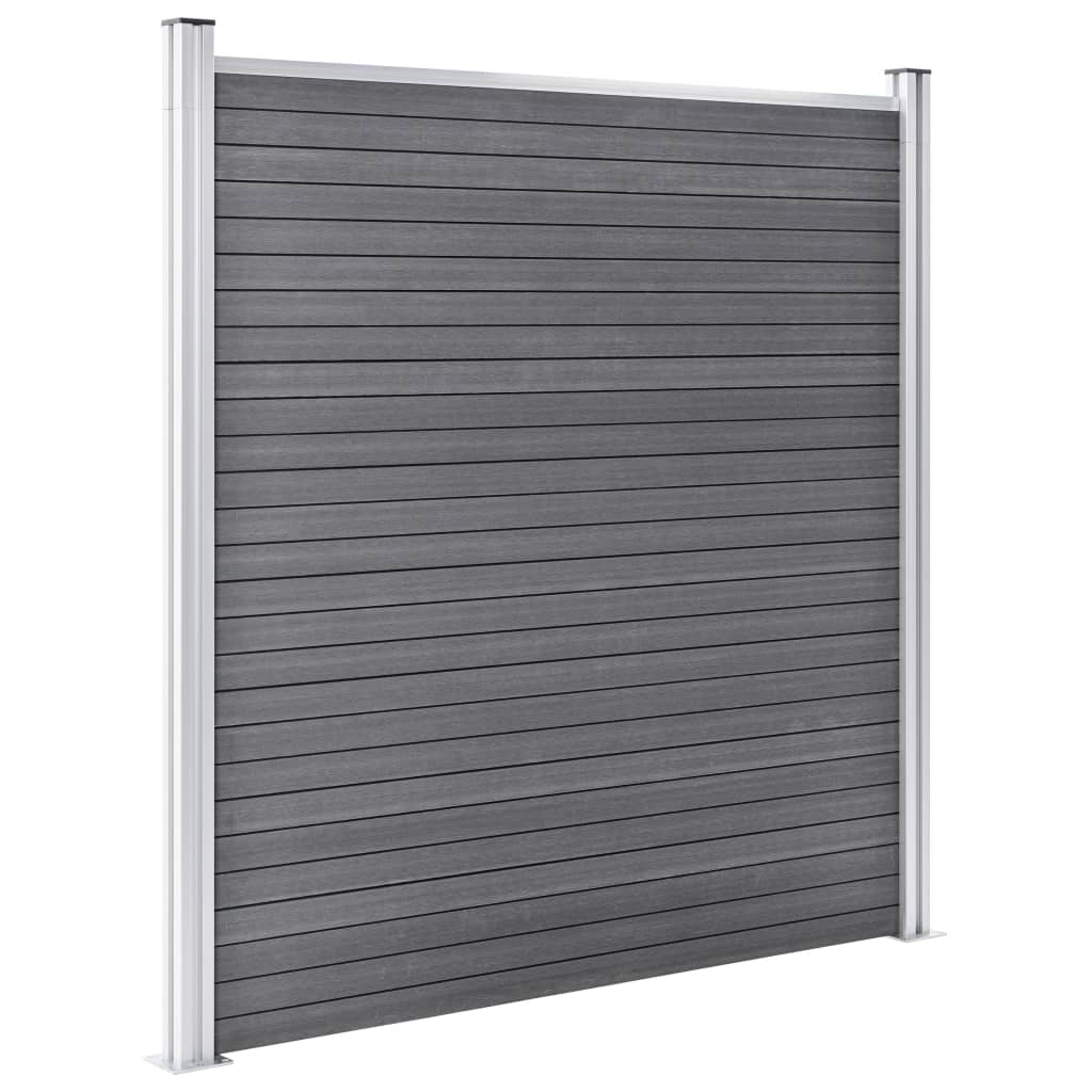 vidaXL Clôture de jardin WPC 353x186 cm Gris