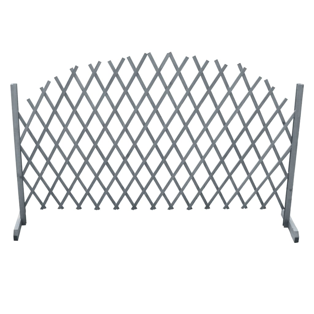 vidaXL Clôture en treillis Bois de sapin massif 1,8x1 m Gris