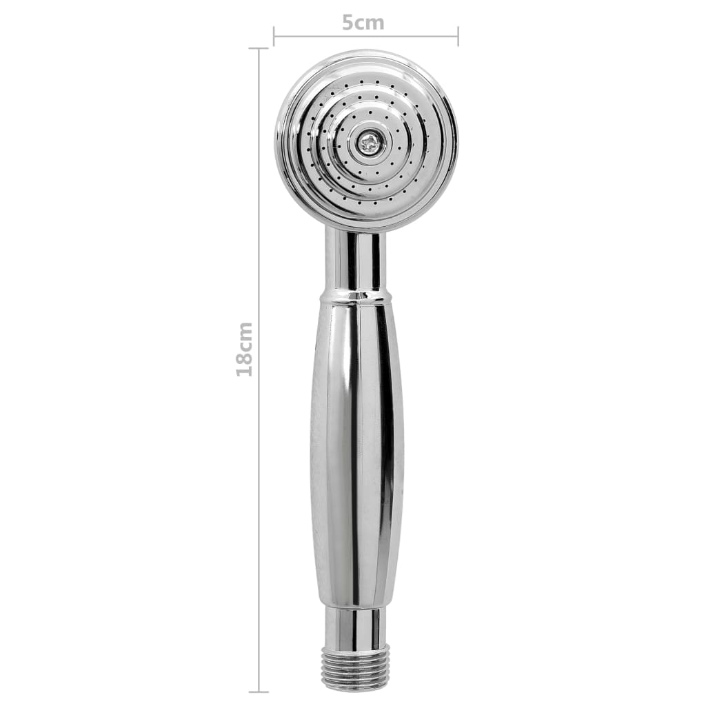 vidaXL Robinet de baignoire à 2 poignées et déviateur de douche Chrome