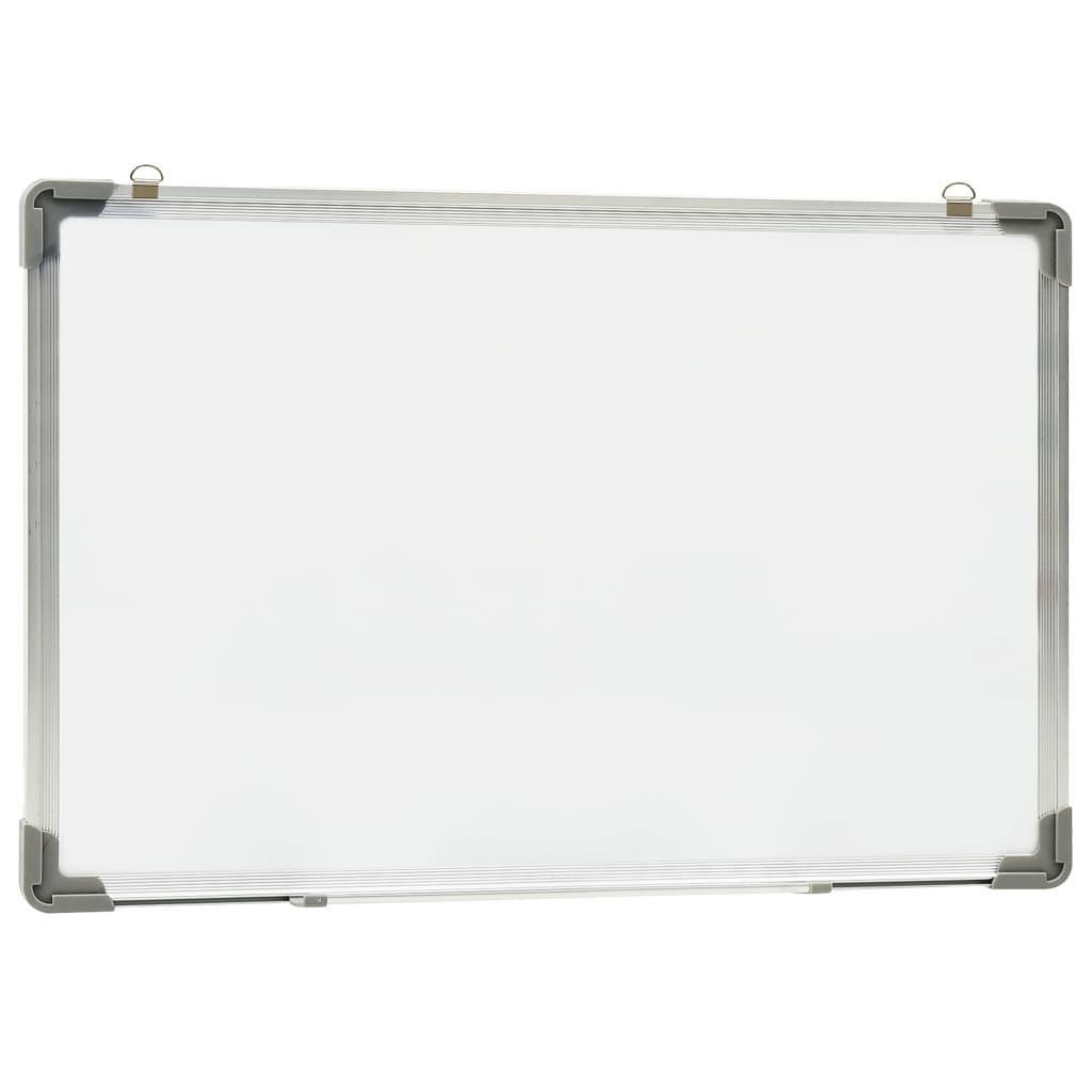 vidaXL Tableau blanc magnétique effaçable à sec Blanc 50x35 cm Acier
