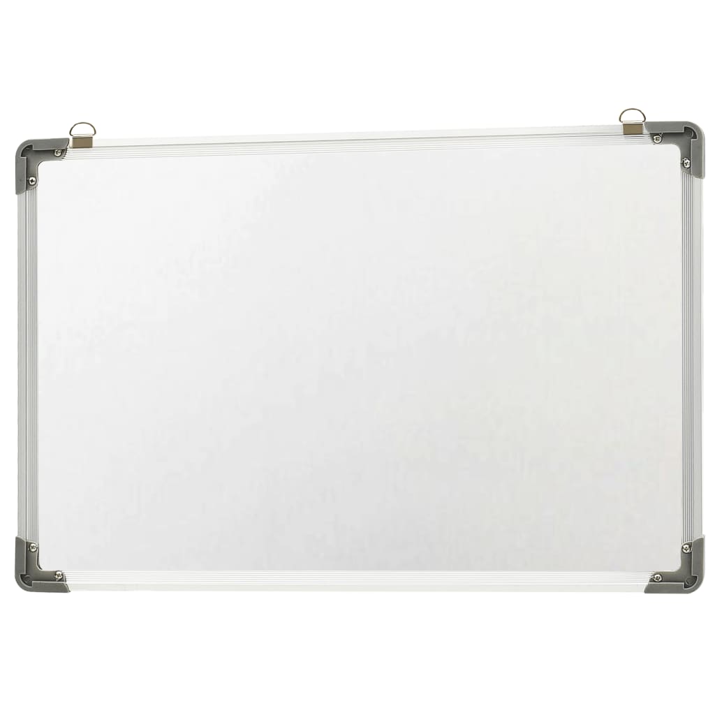 vidaXL Tableau blanc magnétique effaçable à sec Blanc 50x35 cm Acier