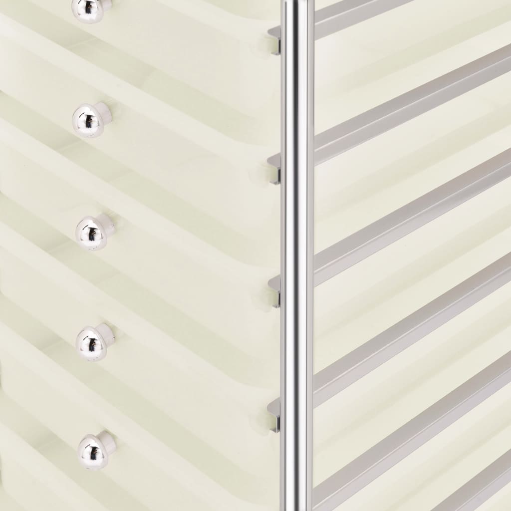 vidaXL Chariot de rangement mobile à 10 tiroirs Blanc Plastique