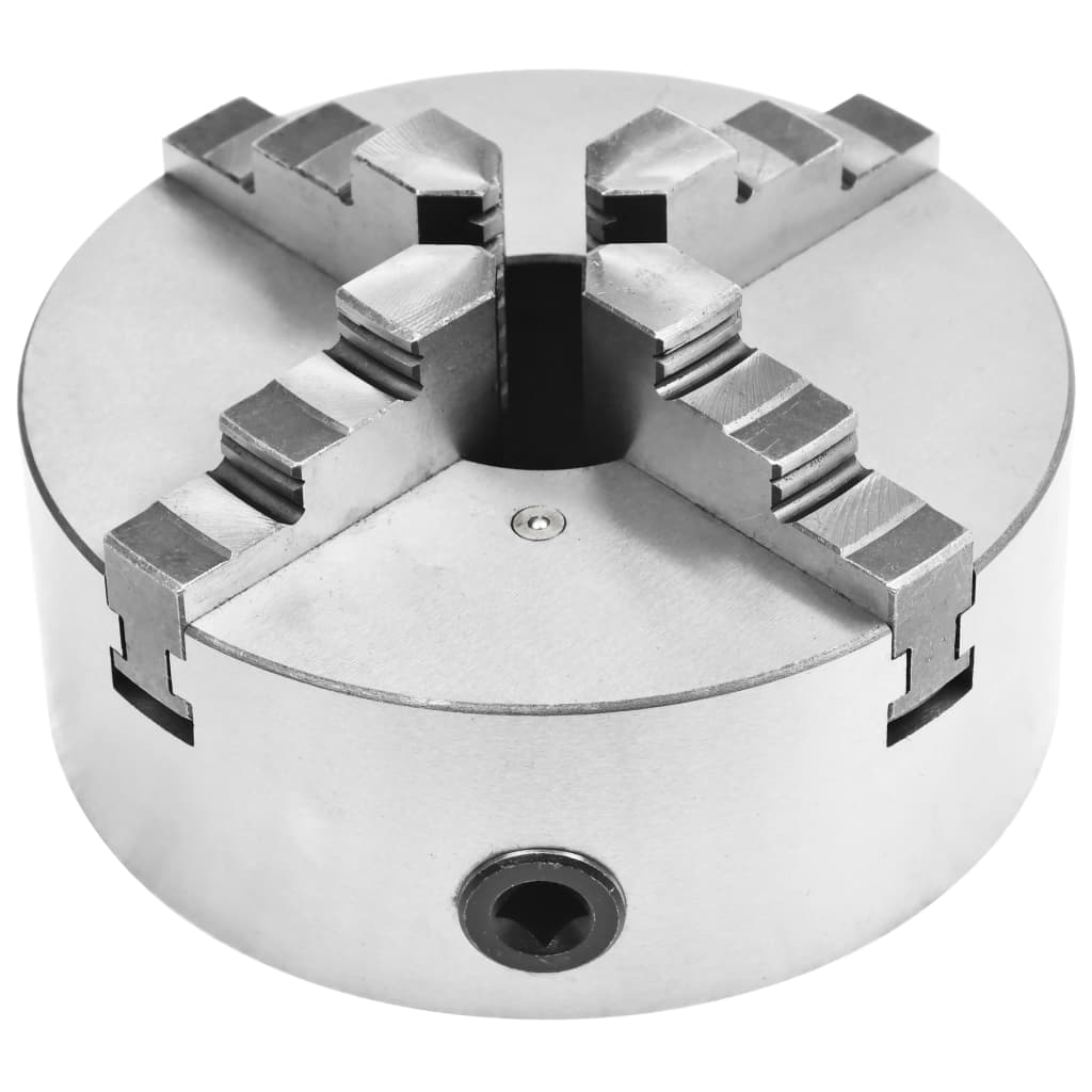 vidaXL Mandrin de tour auto-centrant à 4 mâchoires 200 mm Acier