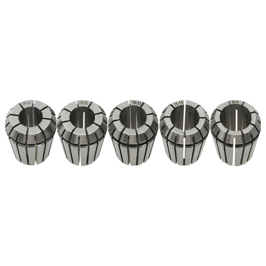 vidaXL Douilles de serrage ER25 15 pcs Ensemble d'outils de tournage