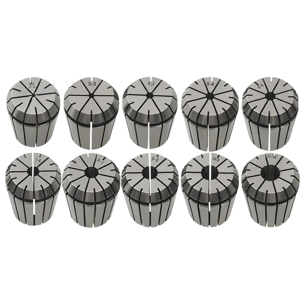 vidaXL Douilles de serrage ER32 19 pcs Ensemble d'outils de tournage