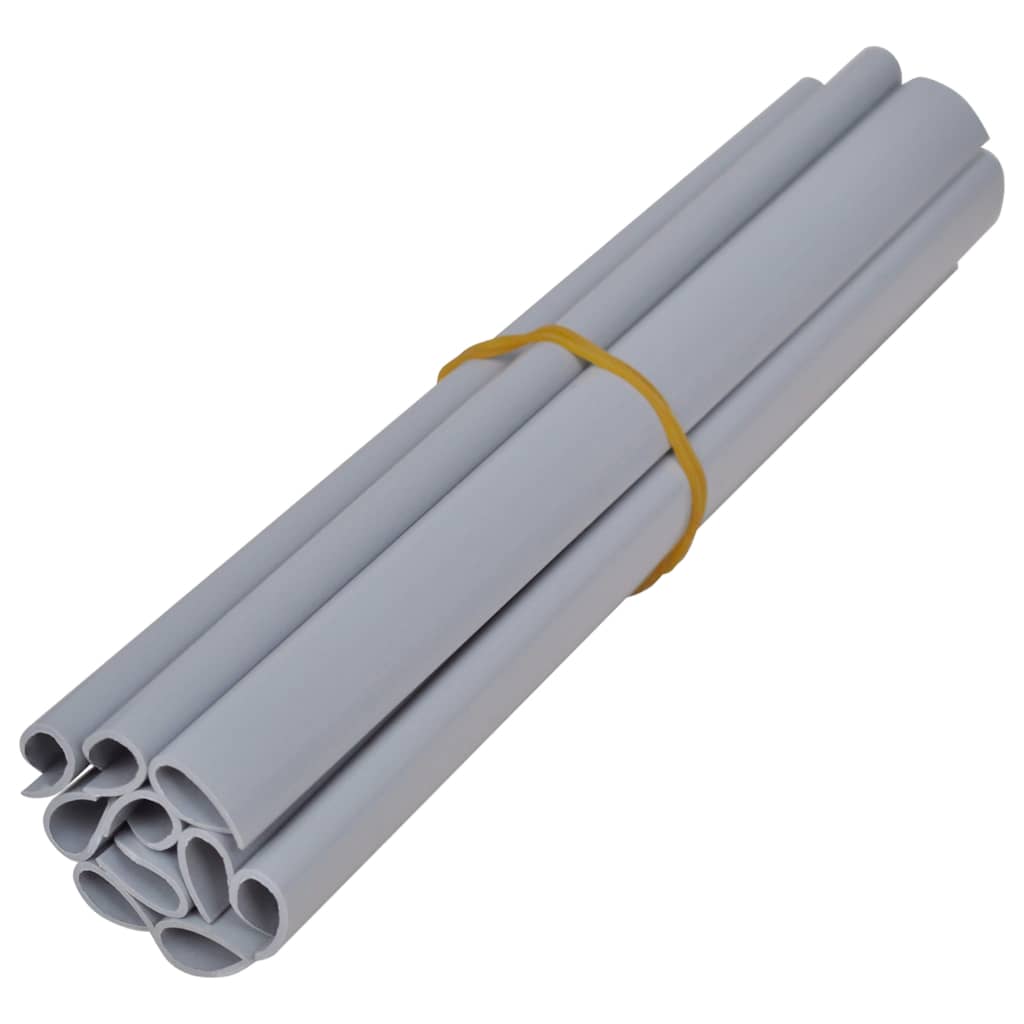 vidaXL Écran d'intimité de jardin PVC 35x0,19 m Gris clair mat