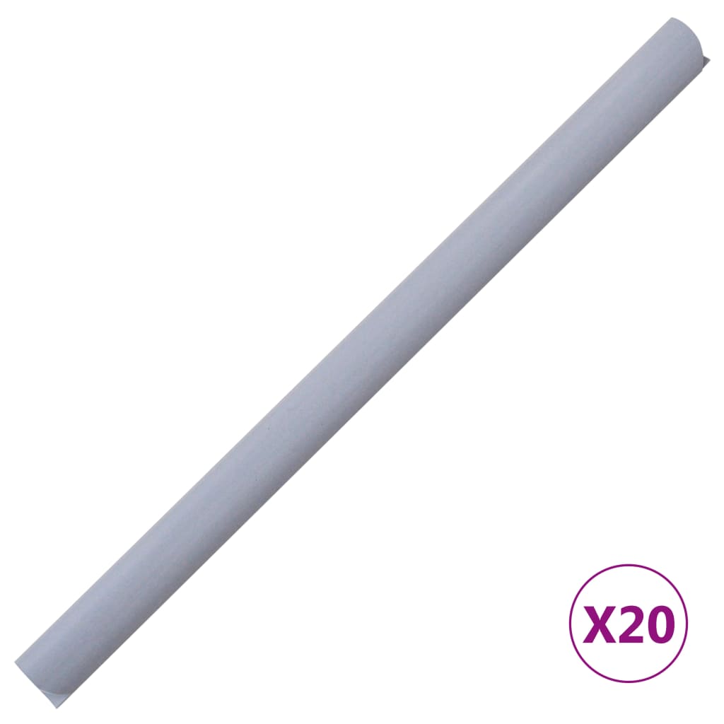 vidaXL Écran d'intimité de jardin PVC 35x0,19 m Gris clair mat