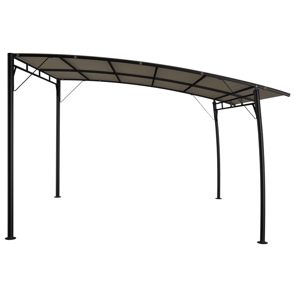 vidaXL Auvent pare-soleil de jardin 3x3x2,55 m Taupe
