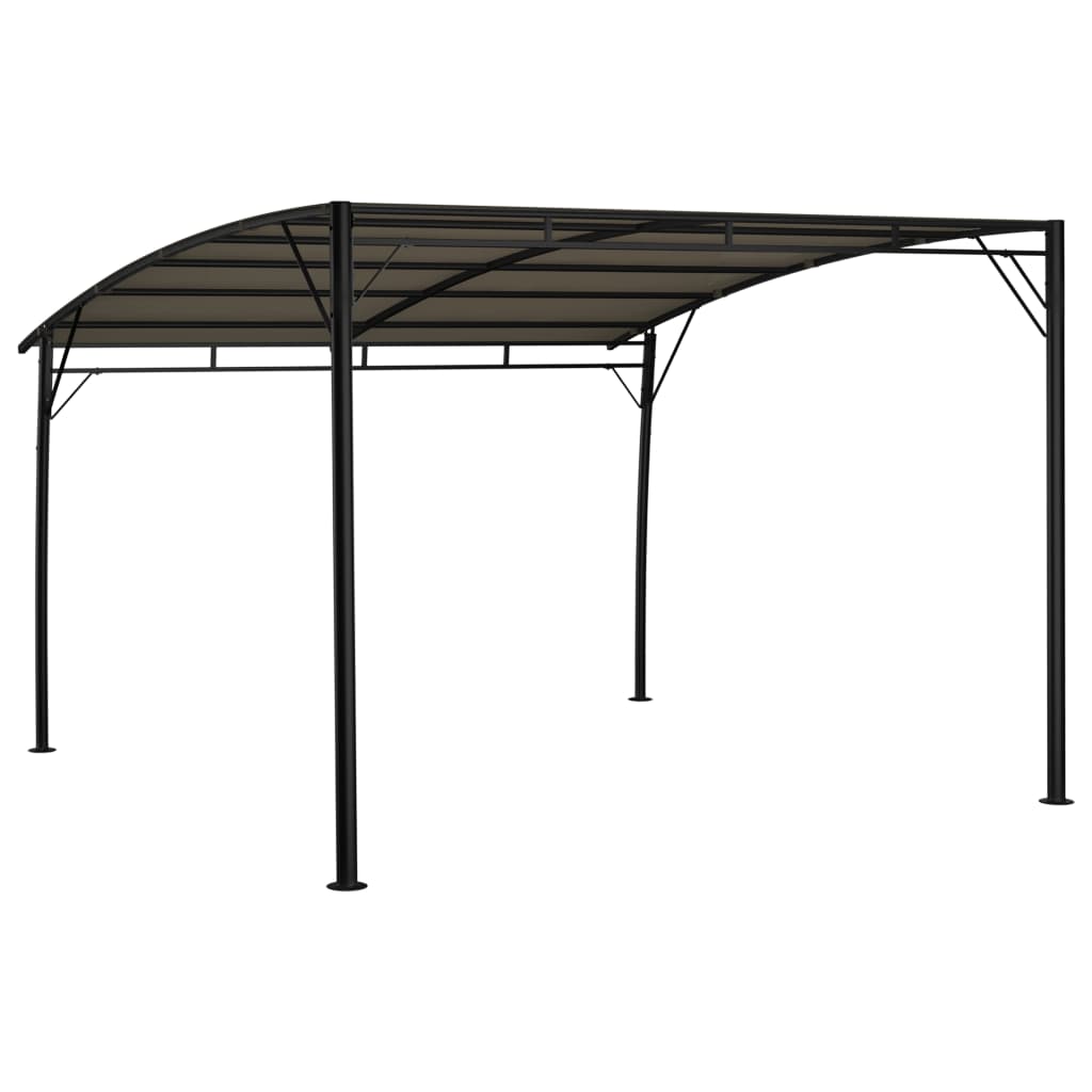vidaXL Auvent pare-soleil de jardin 3x3x2,55 m Taupe