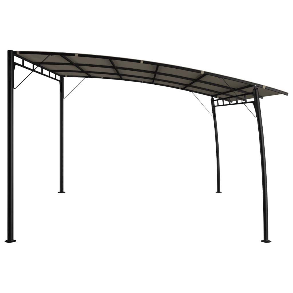 vidaXL Auvent pare-soleil de jardin 4x3x2,55 m Taupe