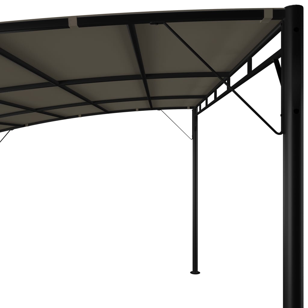 vidaXL Auvent pare-soleil de jardin 4x3x2,55 m Taupe