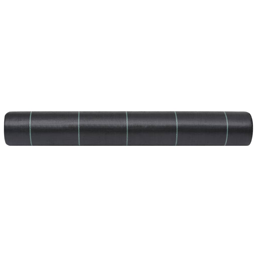vidaXL Toile de paillage Noir 1x50 m PP