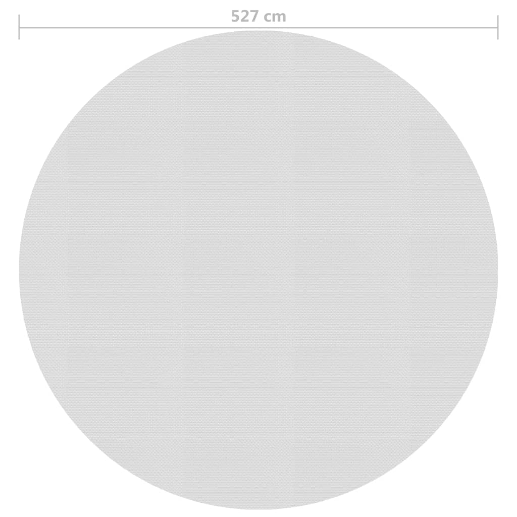 vidaXL Film solaire de piscine flottant PE 527 cm Gris