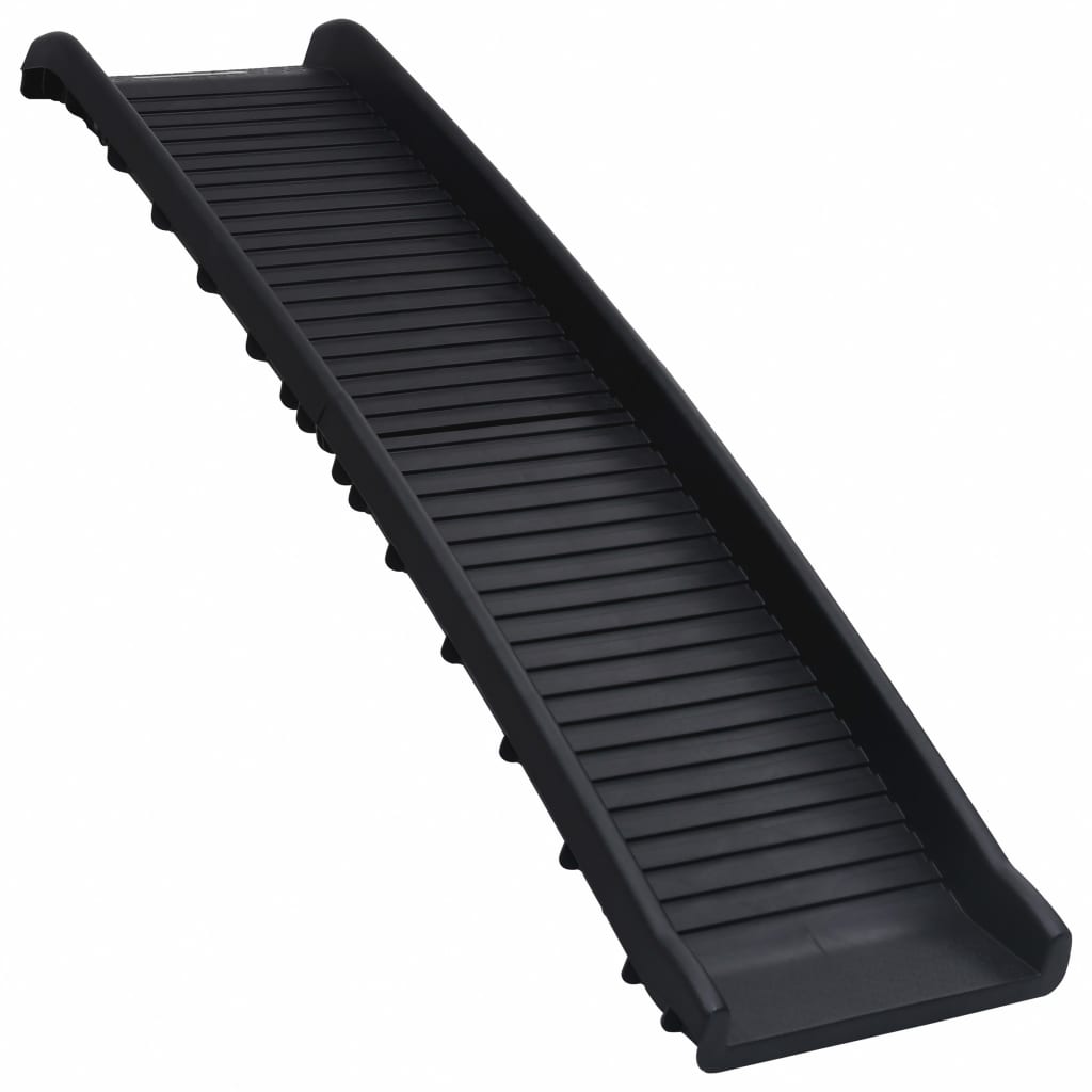 vidaXL Rampe de voiture pliable pour chiens Noir 155,5x40x15,5 cm