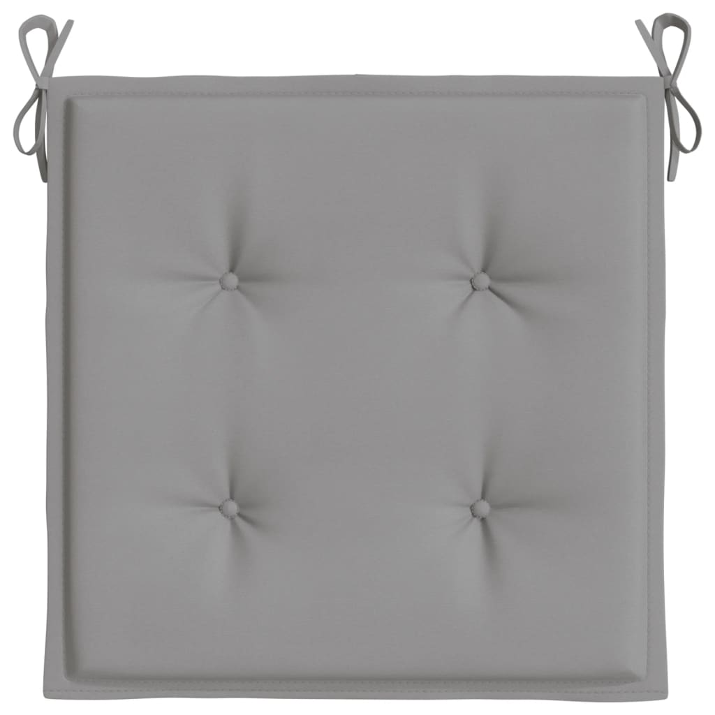 vidaXL Coussins de chaise de jardin 6 pcs gris 40x40x3 cm tissu oxford