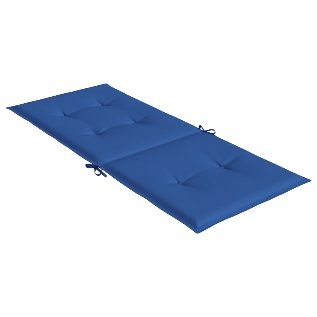 vidaXL Coussins de chaise de jardin à dossier haut lot de 6 bleu royal