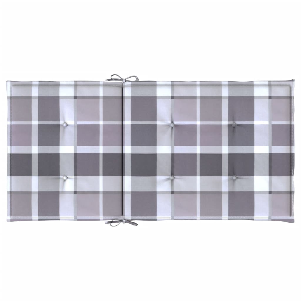 vidaXL Coussins de chaise de jardin à dossier bas lot de 4