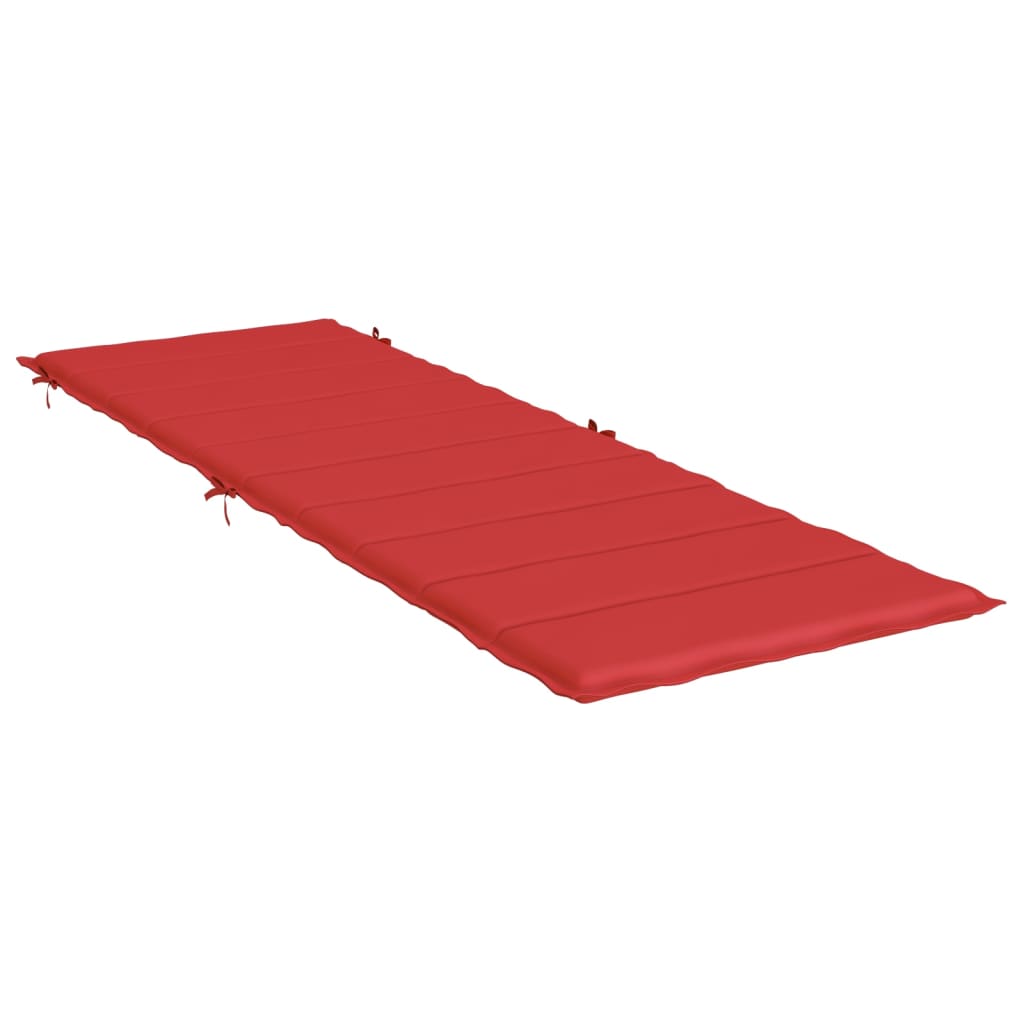 vidaXL Coussin de chaise longue rouge 186x58x3 cm tissu oxford