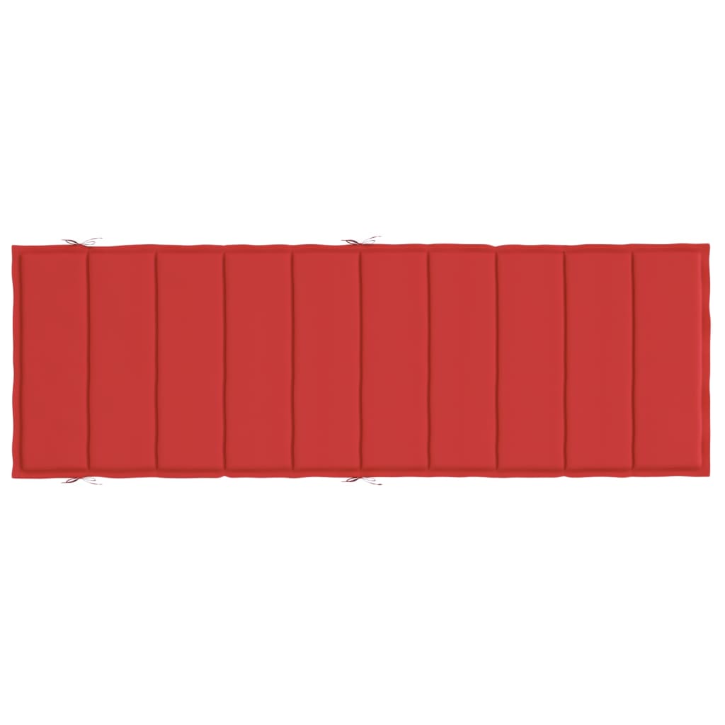 vidaXL Coussin de chaise longue rouge 186x58x3 cm tissu oxford