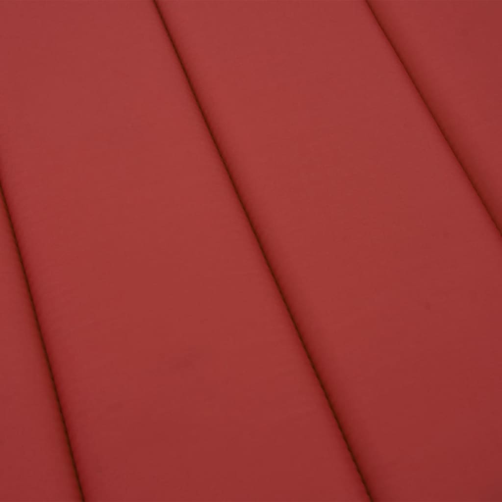 vidaXL Coussin de chaise longue rouge 186x58x3 cm tissu oxford