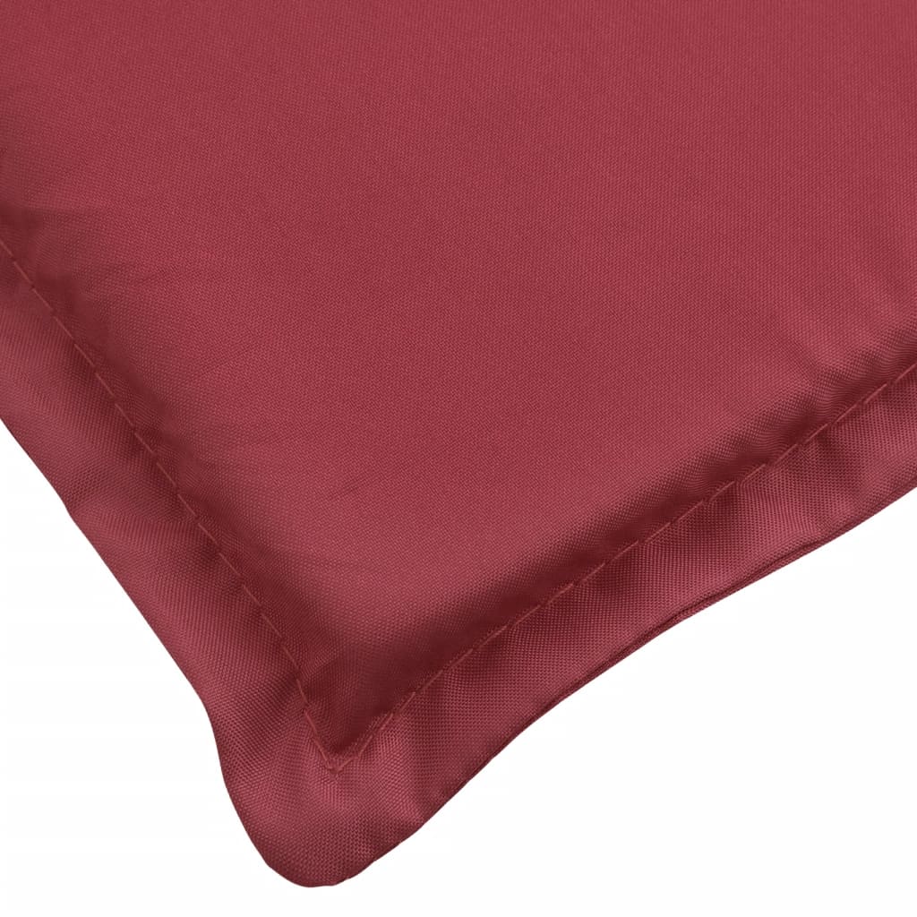 vidaXL Coussin de chaise longue rouge bordeaux 186x58x3cm tissu oxford