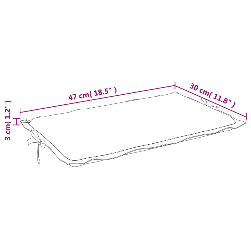 vidaXL Coussin de chaise longue rouge bordeaux 186x58x3cm tissu oxford