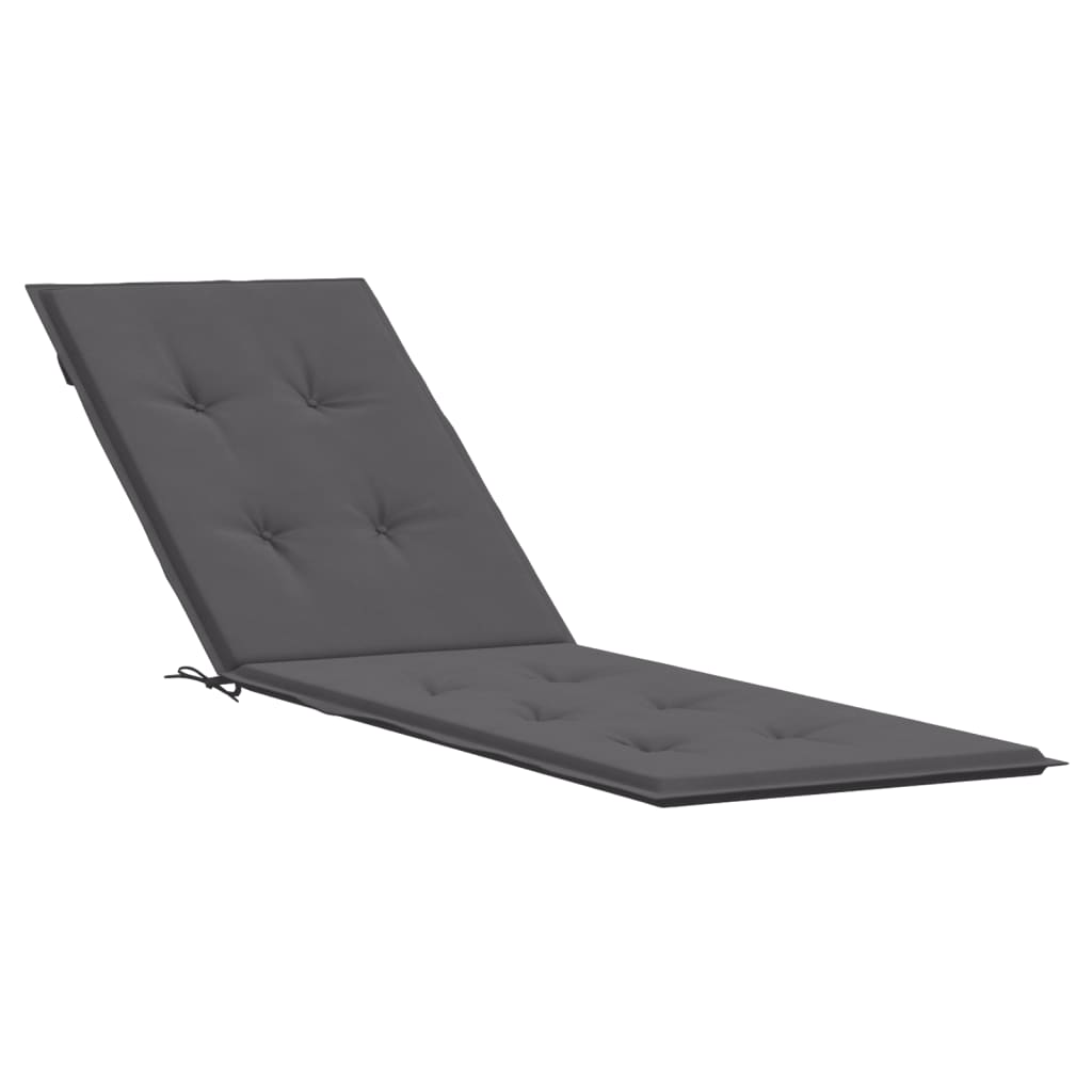vidaXL Coussin de chaise de terrasse anthracite (75+105)x50x3 cm
