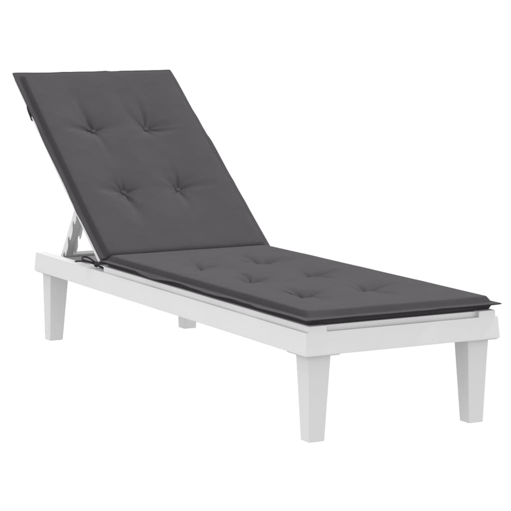 vidaXL Coussin de chaise de terrasse anthracite (75+105)x50x3 cm
