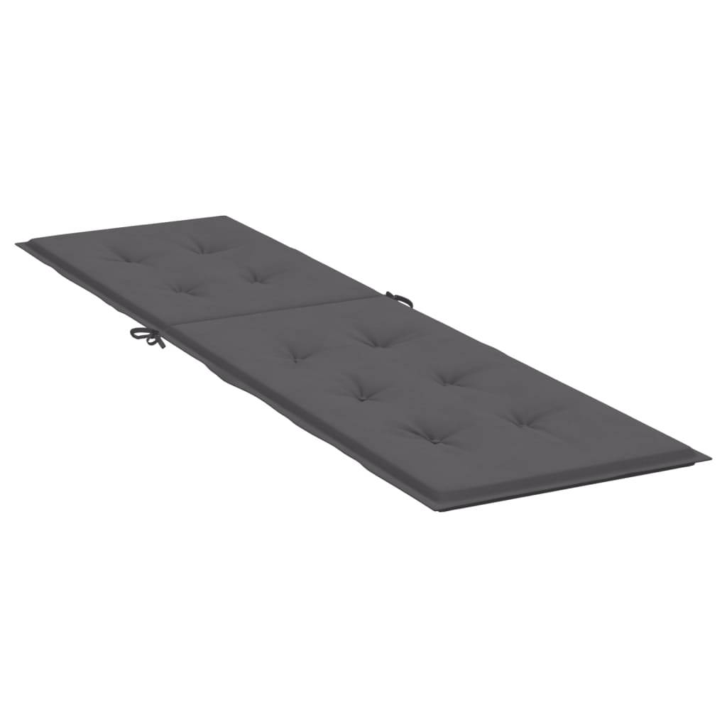 vidaXL Coussin de chaise de terrasse anthracite (75+105)x50x3 cm