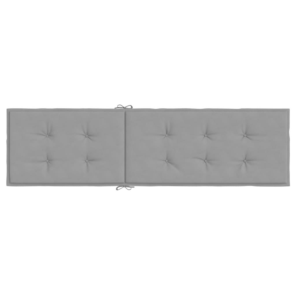vidaXL Coussin de chaise de terrasse gris (75+105)x50x3 cm