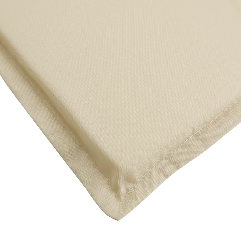 vidaXL Coussin de chaise de terrasse beige (75+105)x50x3 cm