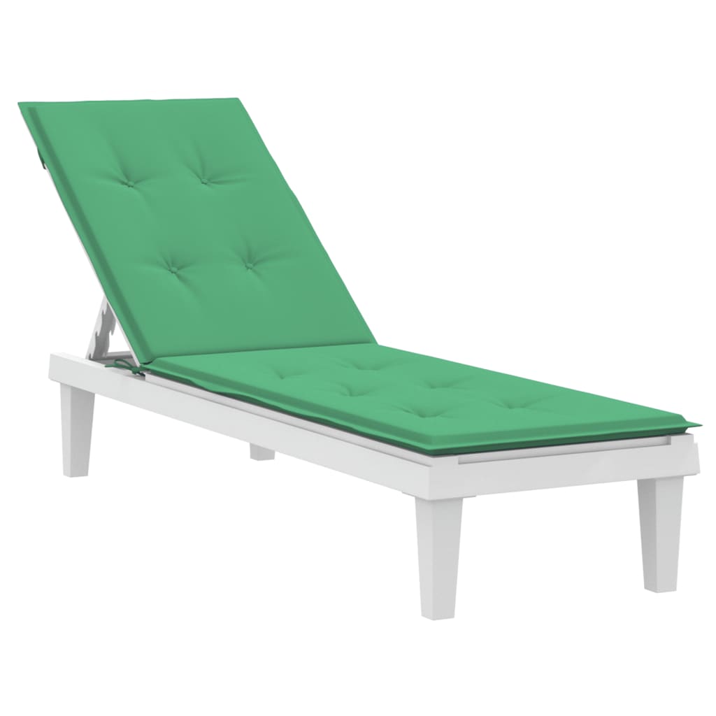 vidaXL Coussin de chaise de terrasse vert (75+105)x50x3 cm
