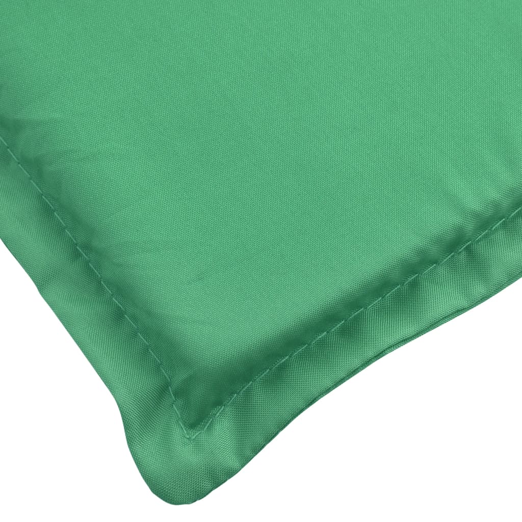 vidaXL Coussin de chaise de terrasse vert (75+105)x50x3 cm