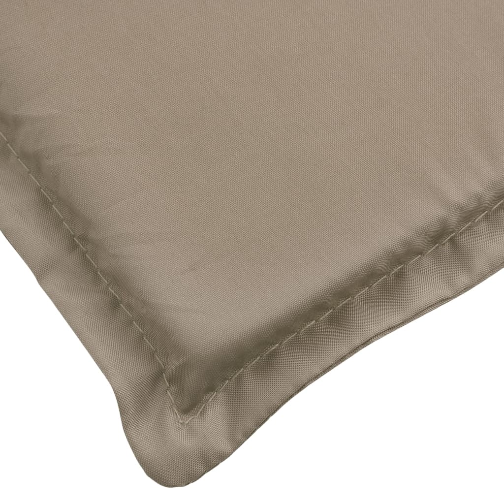 vidaXL Coussin de chaise de terrasse taupe (75+105)x50x3 cm