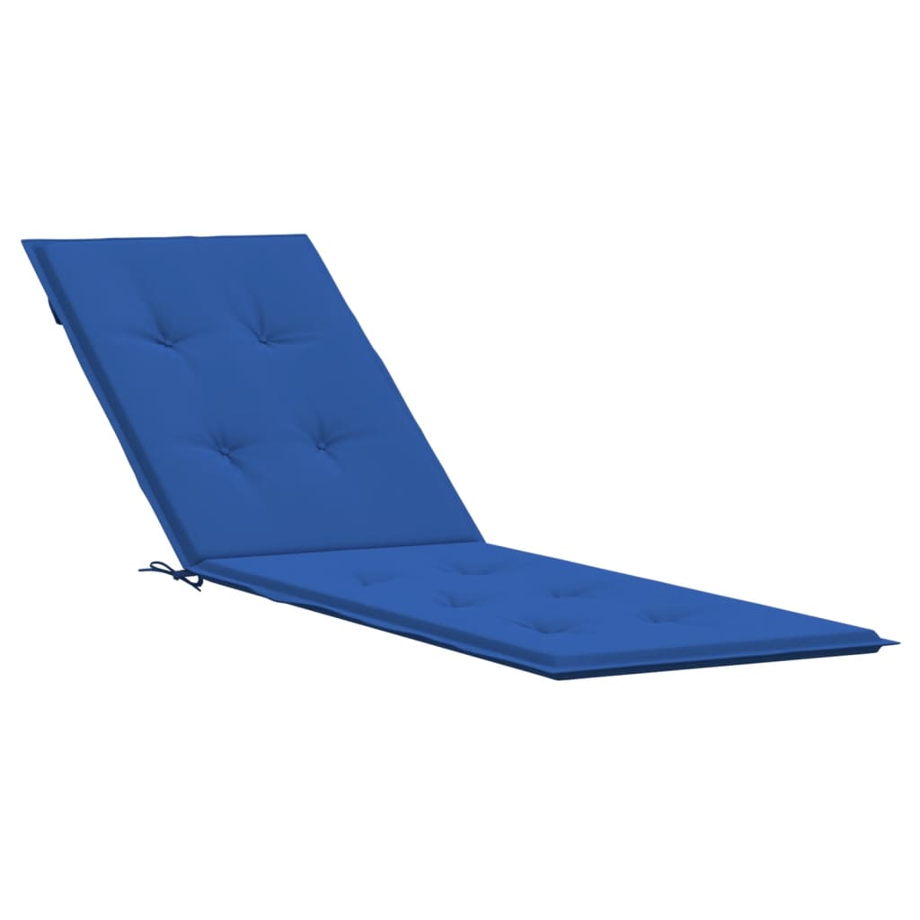 vidaXL Coussin de chaise de terrasse bleu royal (75+105)x50x3 cm