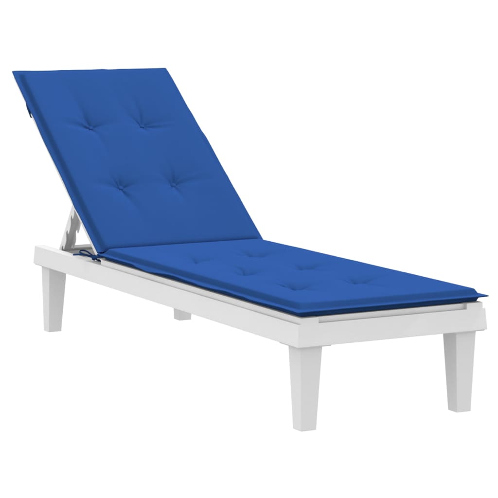 vidaXL Coussin de chaise de terrasse bleu royal (75+105)x50x3 cm