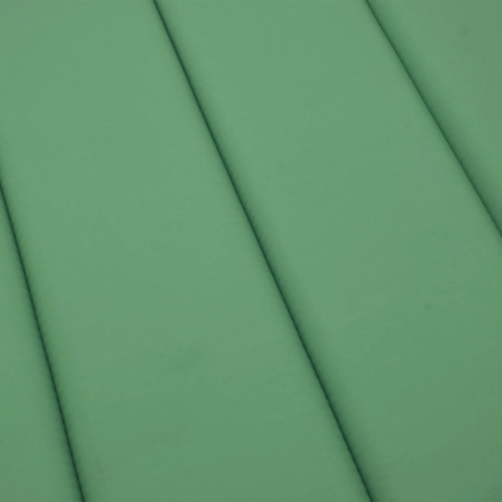 vidaXL Coussin de chaise longue vert 200x50x3 cm tissu oxford