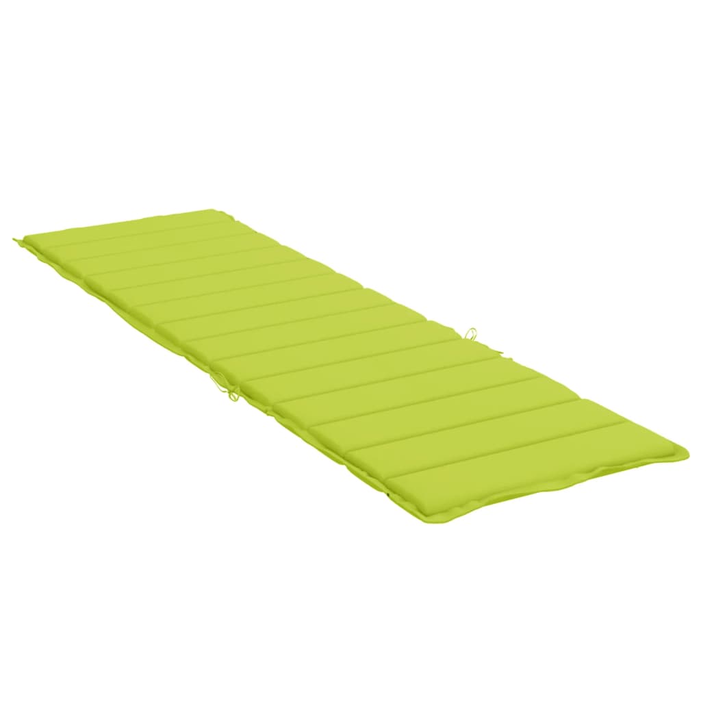 vidaXL Coussin de chaise longue vert vif 200x60x3 cm tissu oxford
