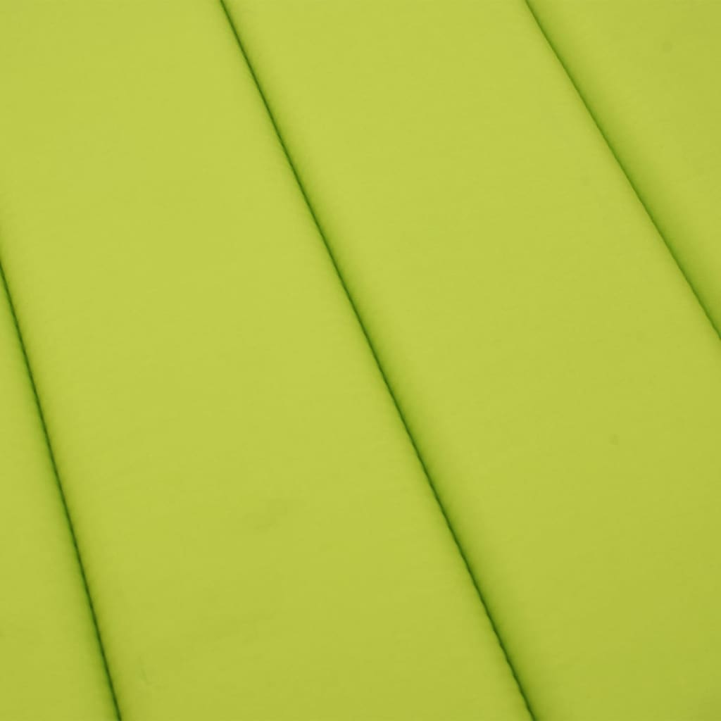 vidaXL Coussin de chaise longue vert vif 200x60x3 cm tissu oxford