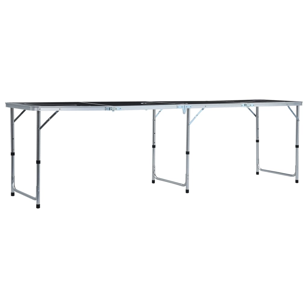 vidaXL Table de bière-pong pliable avec tasses et balles 240 cm
