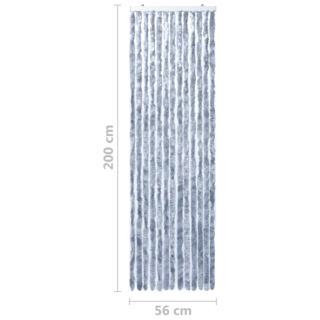 vidaXL Moustiquaire Argenté 56x200 cm Chenille