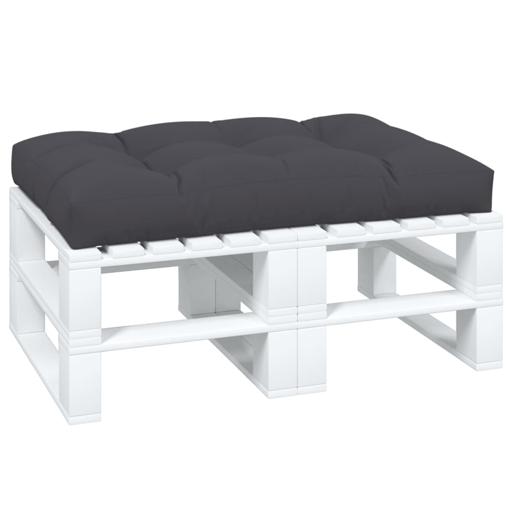 vidaXL Coussin de palette anthracite 120x80x12 cm tissu