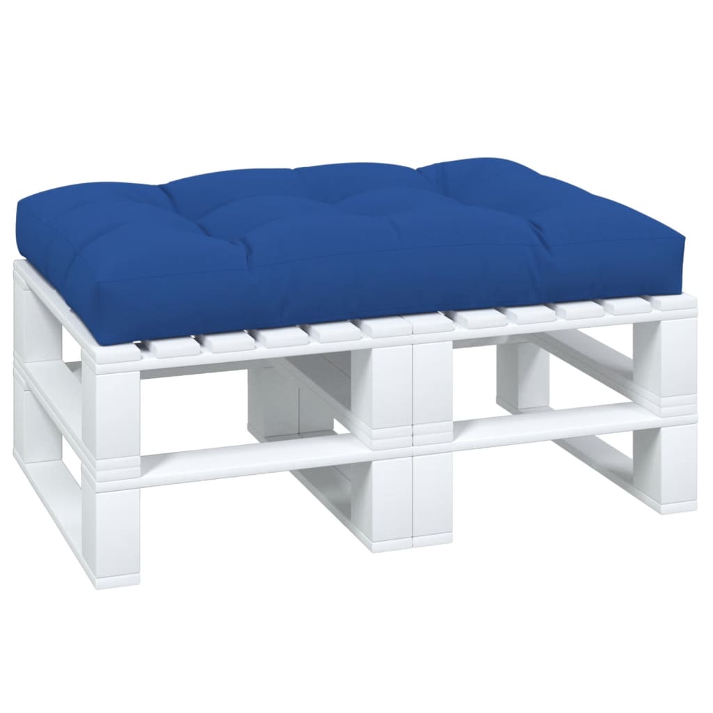 vidaXL Coussin de palette bleu royal 120x80x12 cm tissu