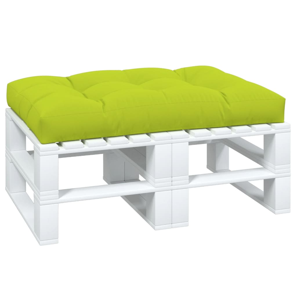 vidaXL Coussin de palette vert vif 120x80x12 cm tissu