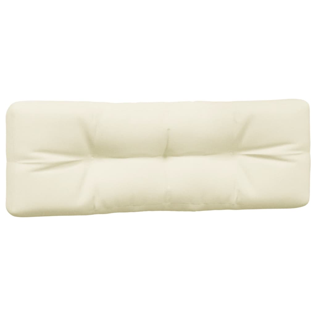 vidaXL Coussins de palette 5 pcs crème tissu