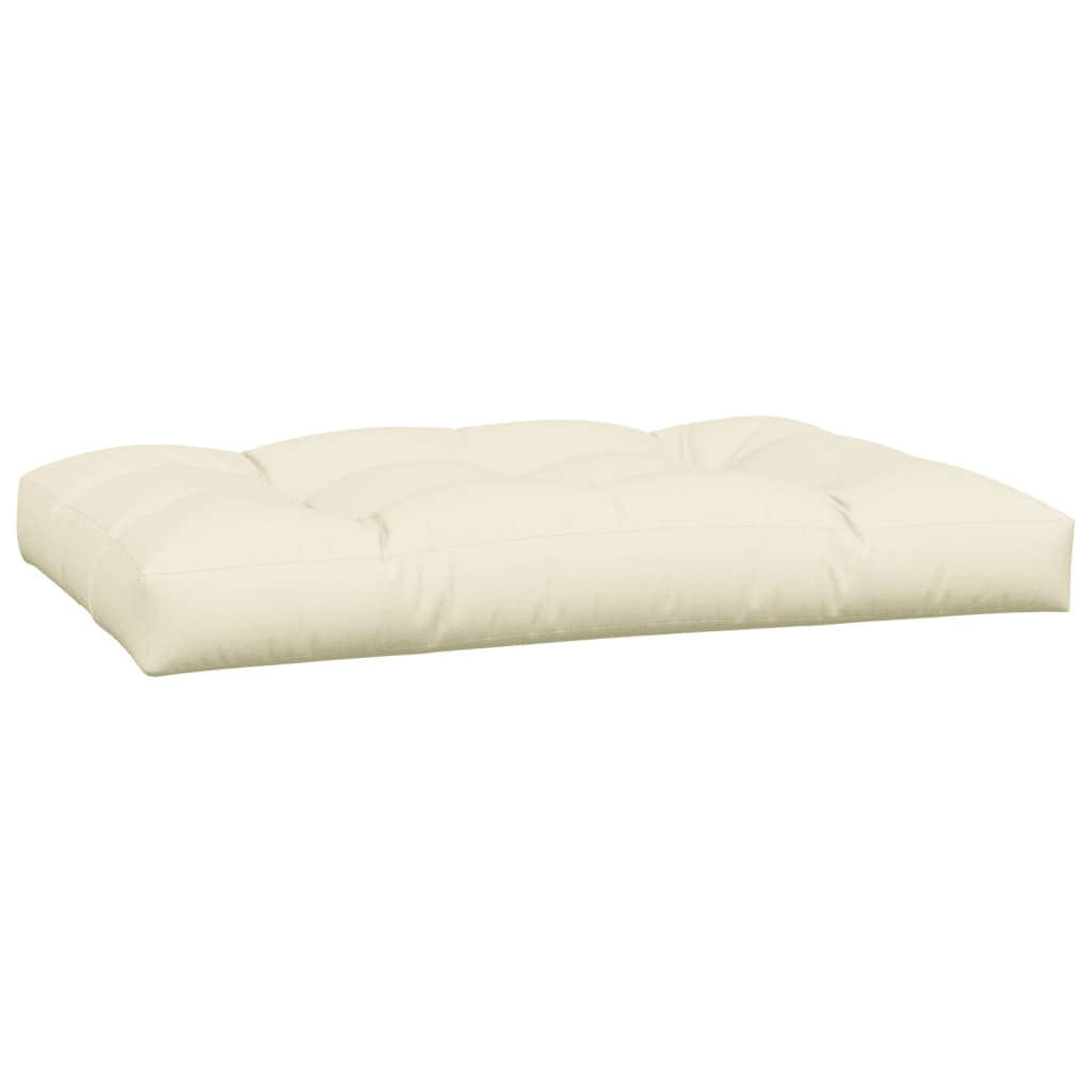 vidaXL Coussins de palette 5 pcs crème tissu