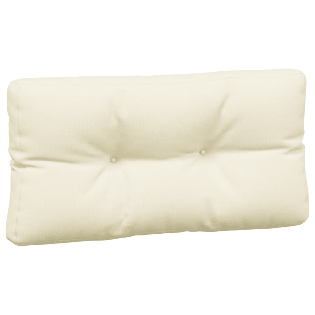 vidaXL Coussins de palette 5 pcs crème tissu