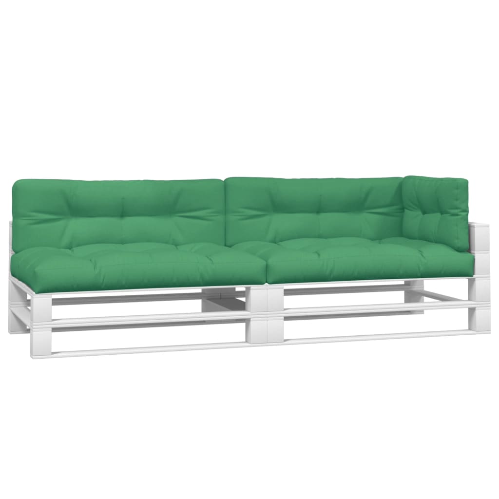 vidaXL Coussins de palette 5 pcs vert tissu