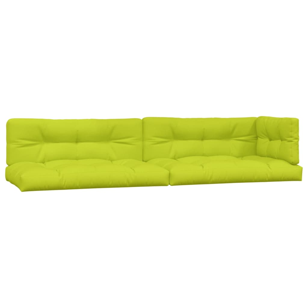 vidaXL Coussins de palette 5 pcs vert vif tissu