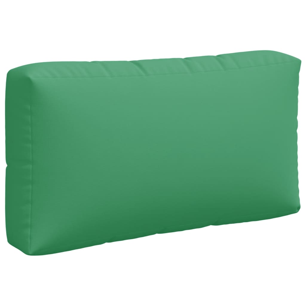 vidaXL Coussins de palette 3 pcs vert tissu